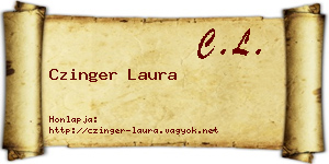 Czinger Laura névjegykártya